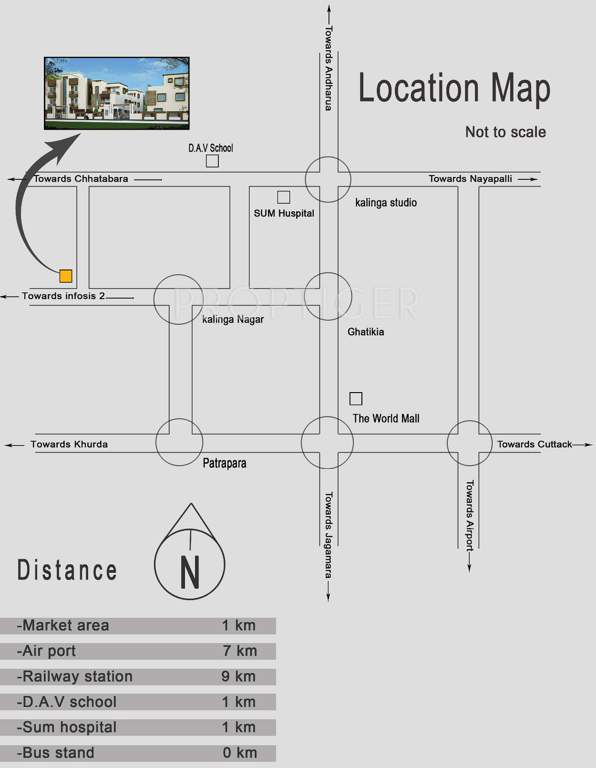 residency Images for Location Plan of JB Residency