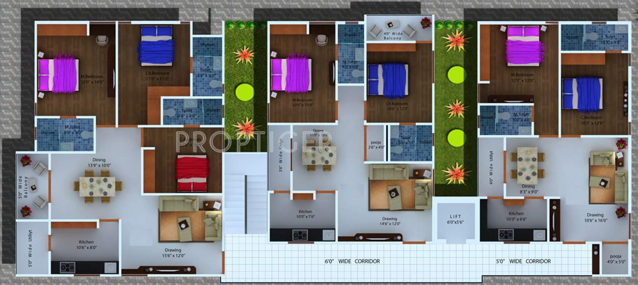 Images for Cluster Plan of Sri Dhatri Tulip