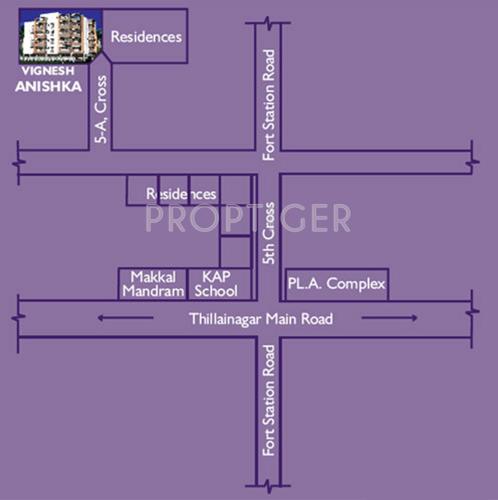 vignesh-flats-housing-promoters anishka Location Plan