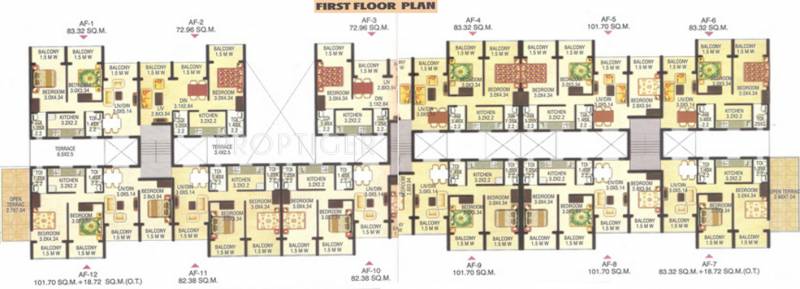 Images for Cluster Plan of Kharangate Rosebowl Park Apartment