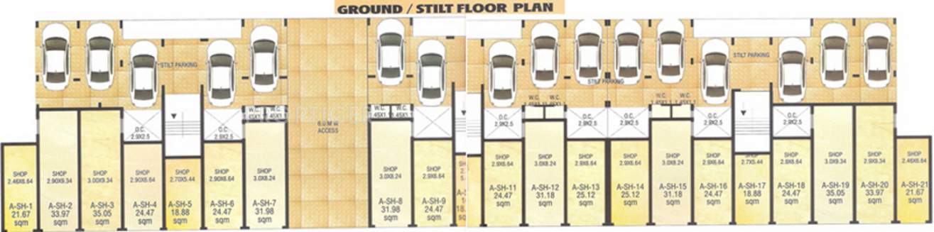 Images for Cluster Plan of Kharangate Rosebowl Park Apartment