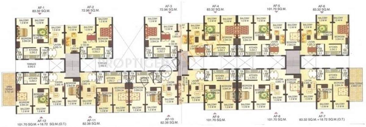 Images for Cluster Plan of Kharangate Rosebowl Park Apartment