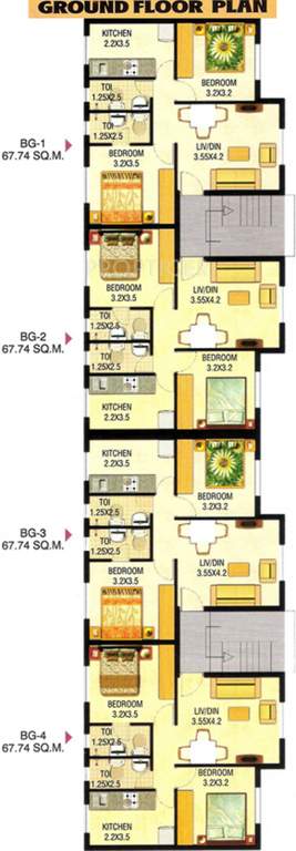 Images for Cluster Plan of Kharangate Rosebowl Park Apartment