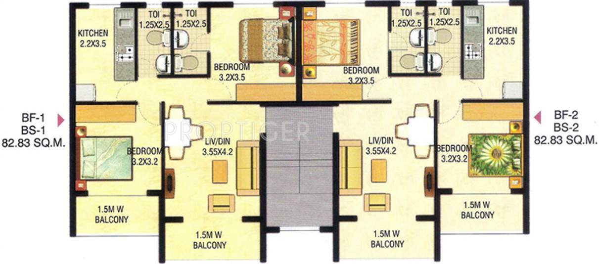 Images for Cluster Plan of Kharangate Rosebowl Park Apartment