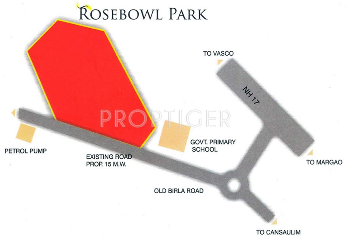 rosebowl park apartment Images for Location Plan of Kharangate Rosebowl Park Apartment