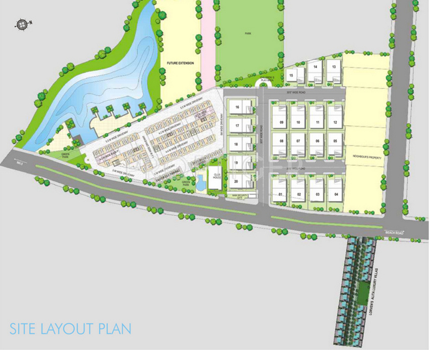 lorven builders altius villas Layout Plan