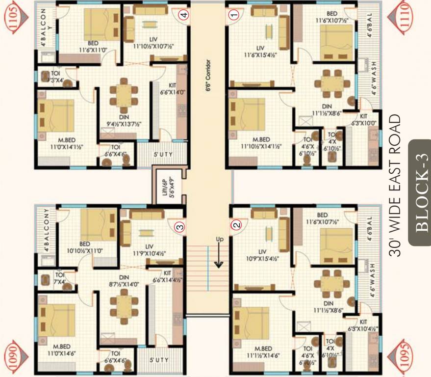 Images for Cluster Plan of Sukhibhava Brindavanam Apartments