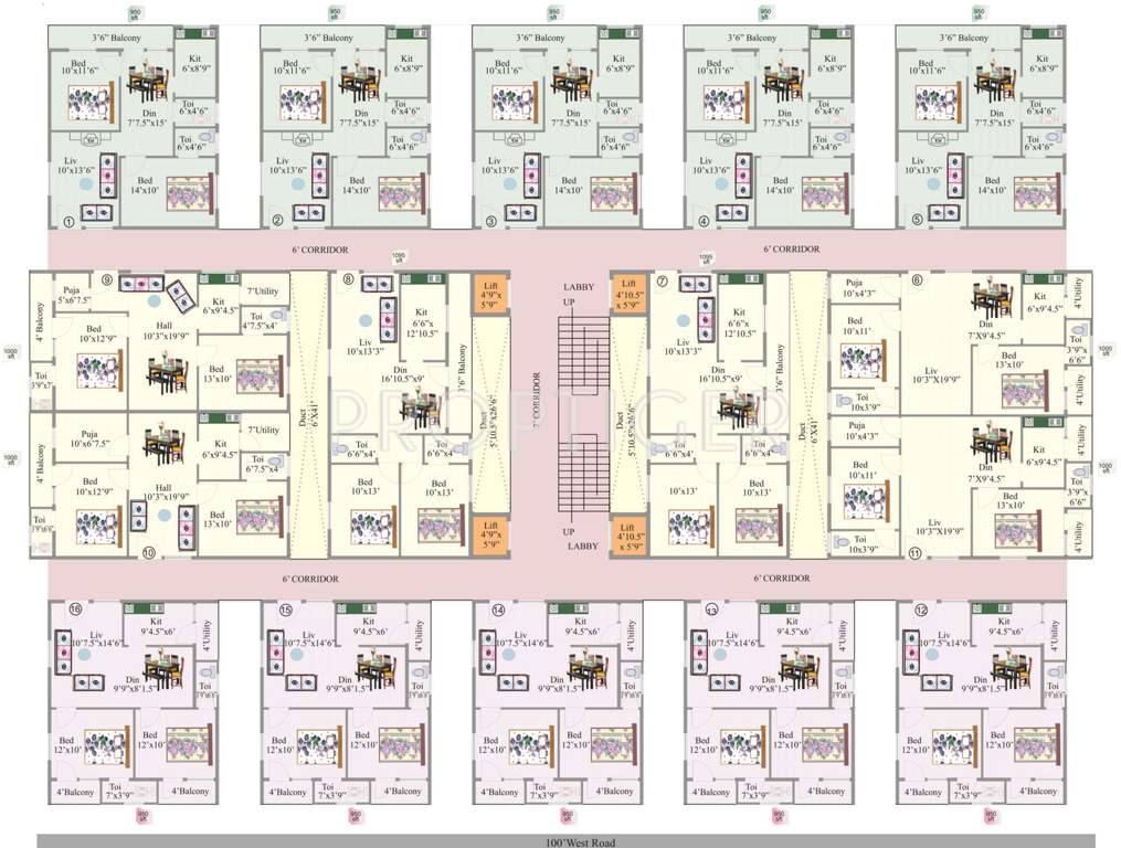 Images for Cluster Plan of KR Geethanjali Elite