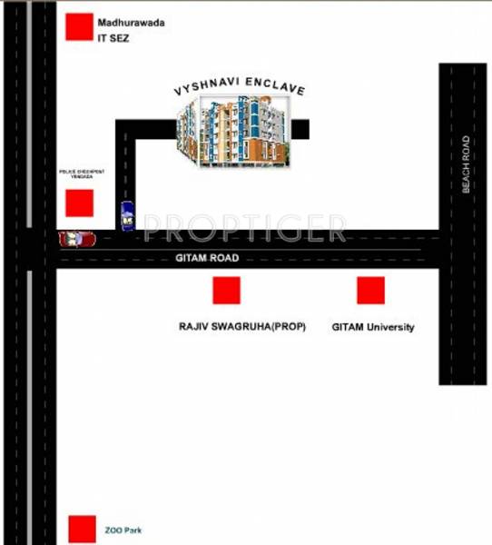 ajantha-hightech-builders vyshnavi-enclave Location Plan