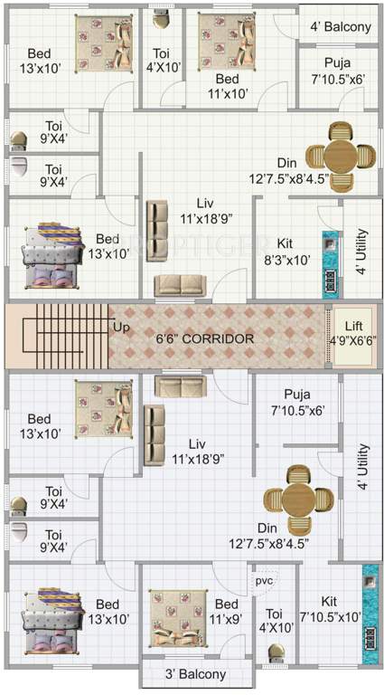 Images for Cluster Plan of KR Geethanjali Grand