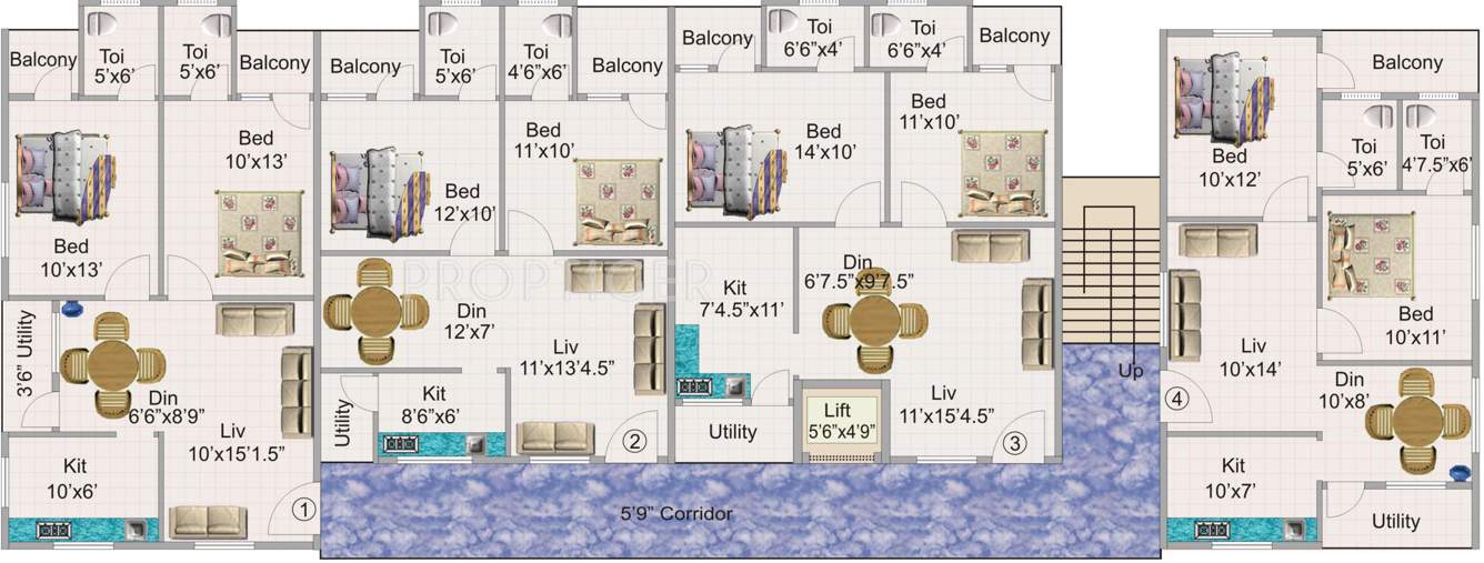 Images for Cluster Plan of KR Geethanjali Mini