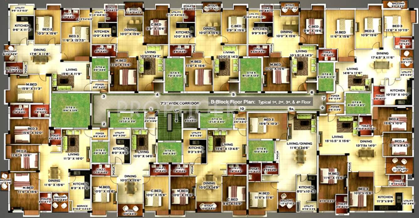 skyline Images for Cluster Plan of Royal Skyline