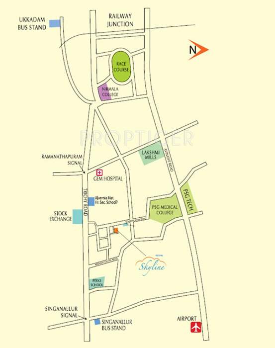 skyline Images for Location Plan of Royal Skyline