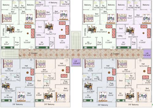Images for Cluster Plan of KR Geethanjali Gardens