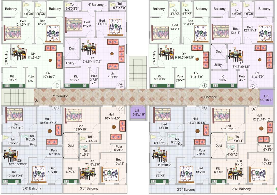 Images for Cluster Plan of KR Geethanjali Gardens