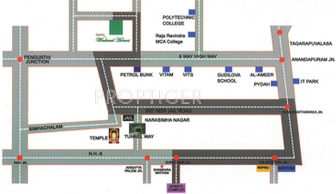 datla homes weekend homes Location Plan