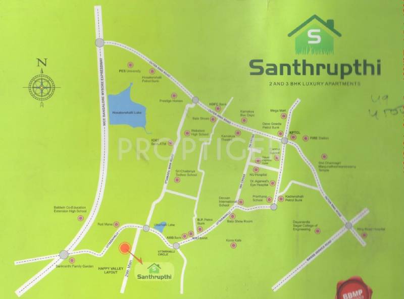 Images for Location Plan of Santhrupthi Santhrupthi