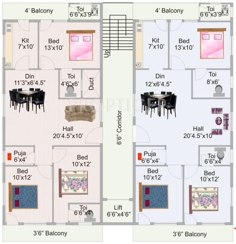 Images for Cluster Plan of KR Geethanjali Annexe