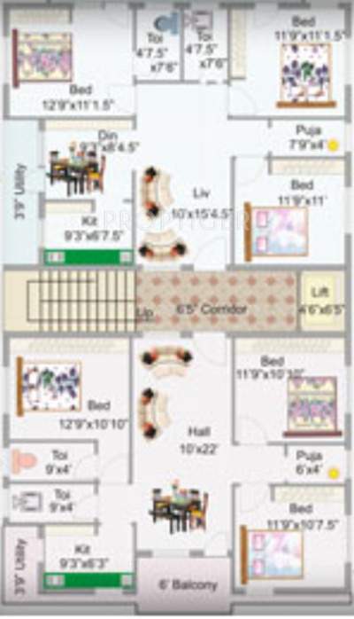 Images for Cluster Plan of KR Waltair Geethanjali