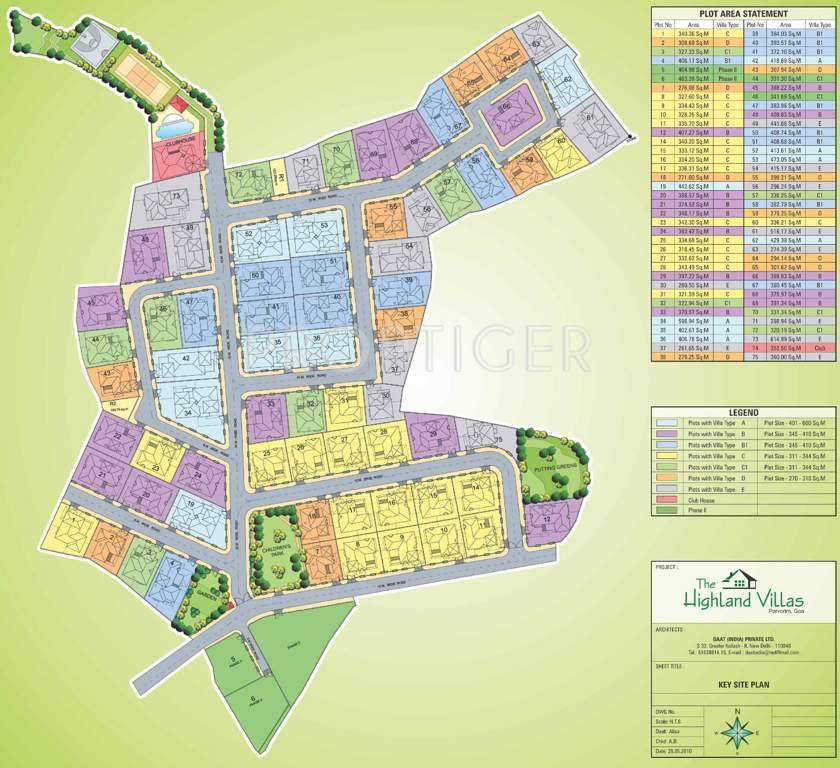 villas Images for Layout Plan of Highland Villas
