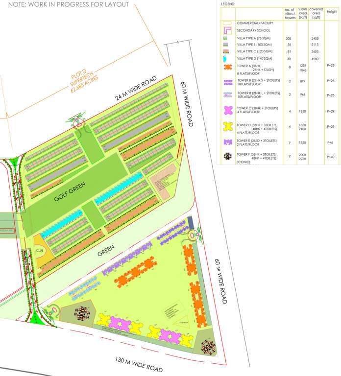  sports village Images for Layout Plan of Supertech Sports Village