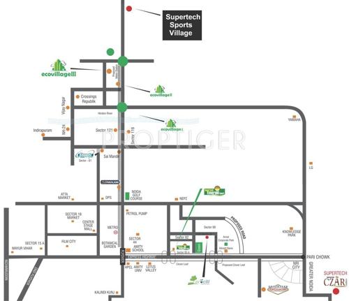  sports-village Images for Location Plan of Supertech Sports Village