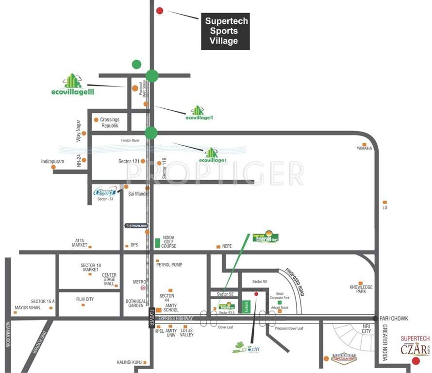  sports village Images for Location Plan of Supertech Sports Village