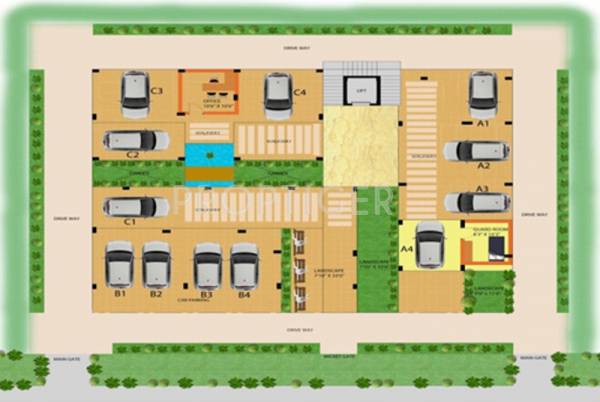 Sai Padham Cluster Plan for Ground Floor ssb-builders sai-padham Sai Padham Cluster Plan for Ground Floor