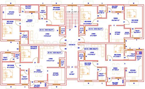 Images for Cluster Plan of Aishwarya Home Trichy Garden