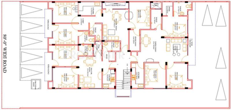 galaxy real estate shivalik enclave Shivalik Enclave Cluster Plan for Ground Floor