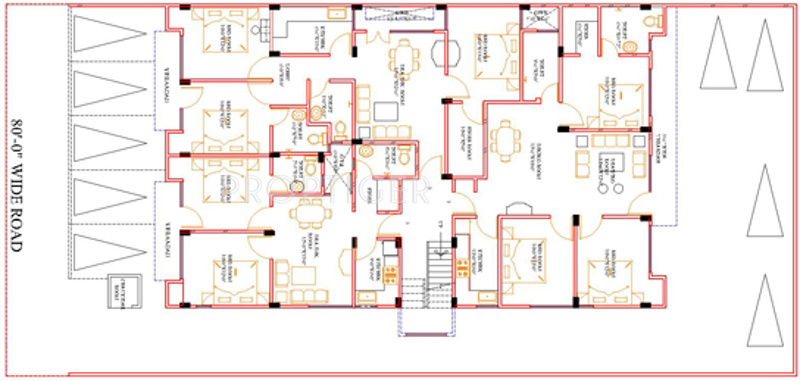 galaxy-real-estate shivalik-enclave Shivalik Enclave Cluster Plan for Ground Floor