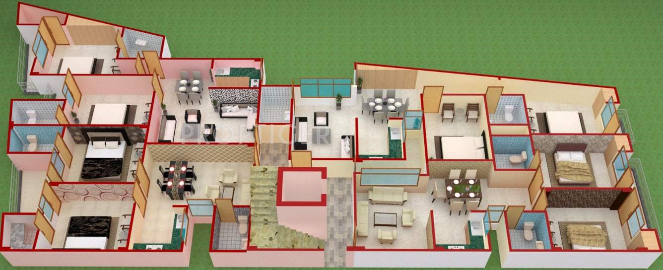canvas group azma apartment Azma Apartment Cluster Plan from 1st to 4th Floor