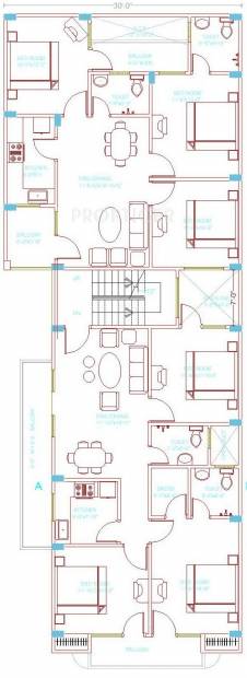 galaxy-real-estate shivalik-abode Shivalik Abode Cluster Plan from ground to 2nd Floor