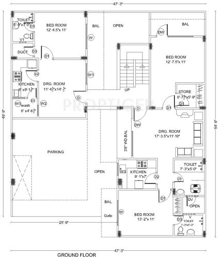 Cluster Plan for ground Floor galaxy-real-estate shivalik-sadan Cluster Plan for ground Floor