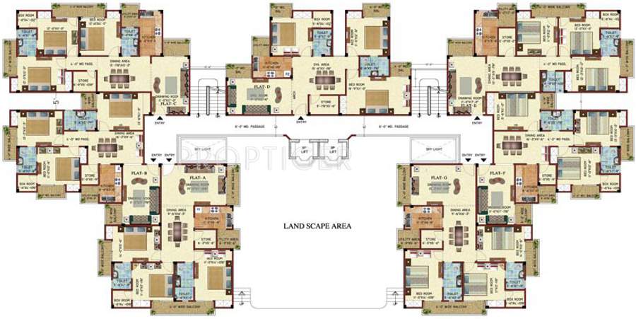 Images for Cluster Plan of Chandak Imperial Court