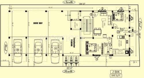 mangal-home-builders-private-limited shri-kamakshi Shri Kamakshi Cluster Plan for Ground Floor