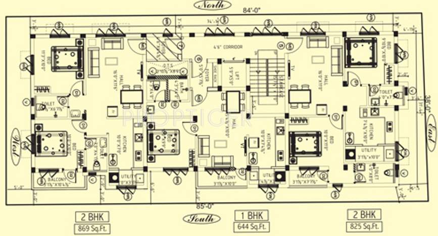 mangal home builders private limited shri kamakshi Shri Kamakshi Cluster Plan from 1st to 2nd Floor