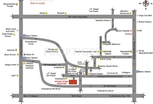  somu-pristine Images for Location Plan of Anand Somu Pristine