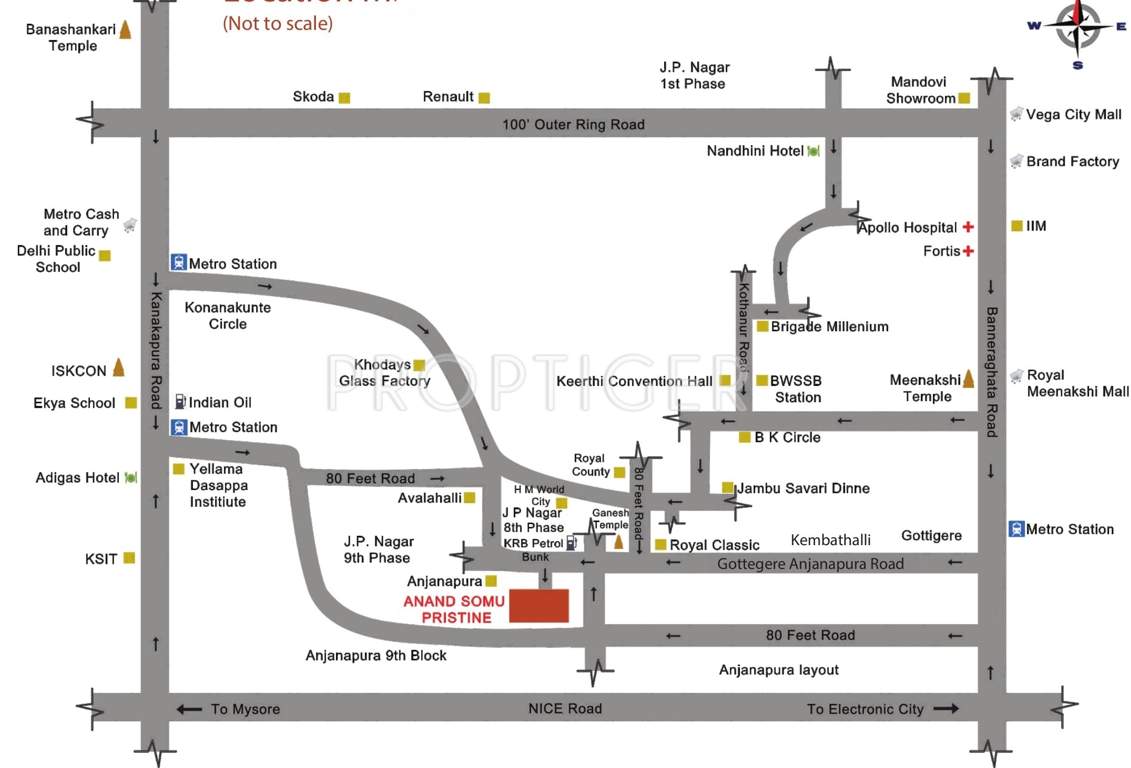 somu pristine Images for Location Plan of Anand Somu Pristine