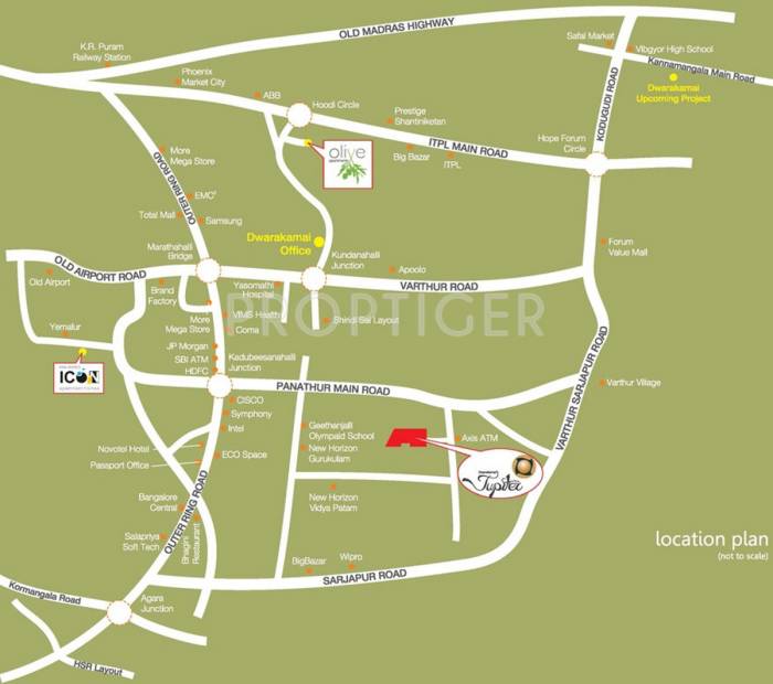  jupiter Images for Location Plan of Dwarakamai Jupiter