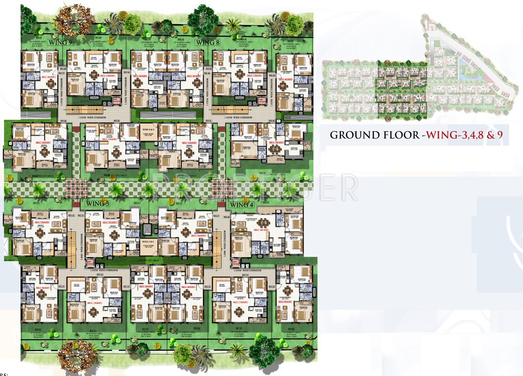 Images for Cluster Plan of Innovative Oak Garden