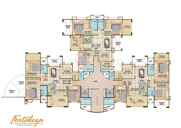 Tower 1 Cluster Plan fortaleza Tower 1 Cluster Plan