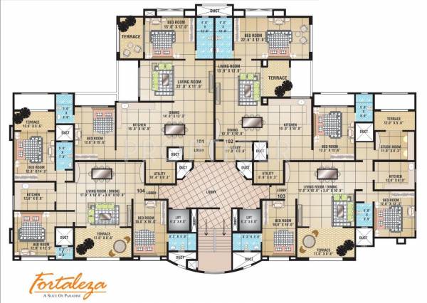 Tower 2 Cluster Plan fortaleza Tower 2 Cluster Plan