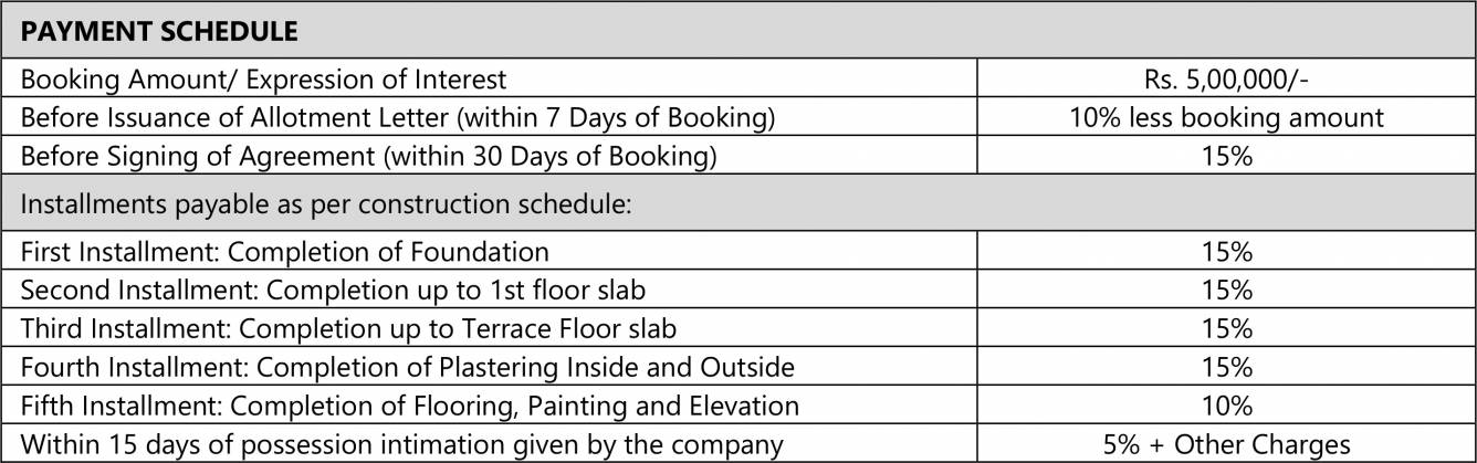 arcot-vaksana Images for Payment Plan of NVT Arcot Vaksana Payment Plan