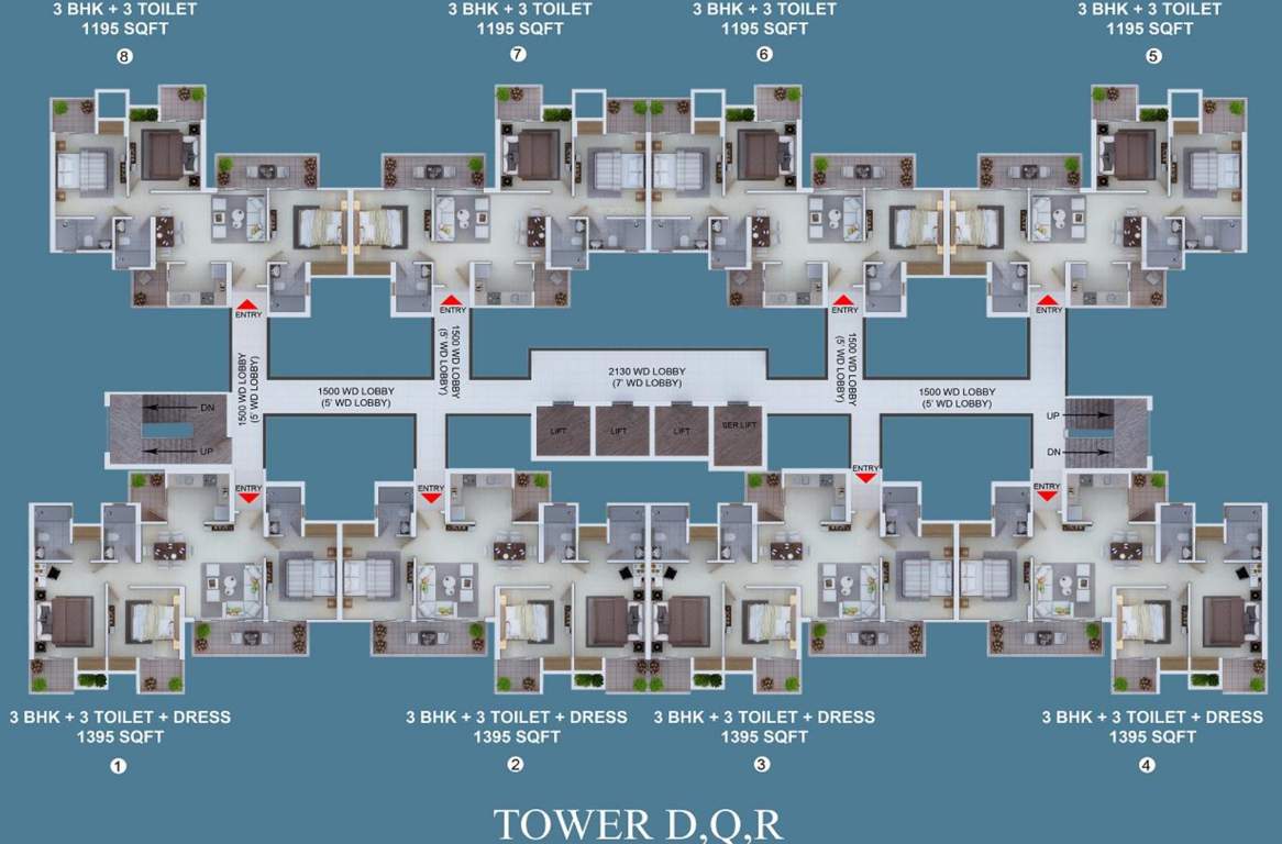  khel gaon Tower A Cluster Plan