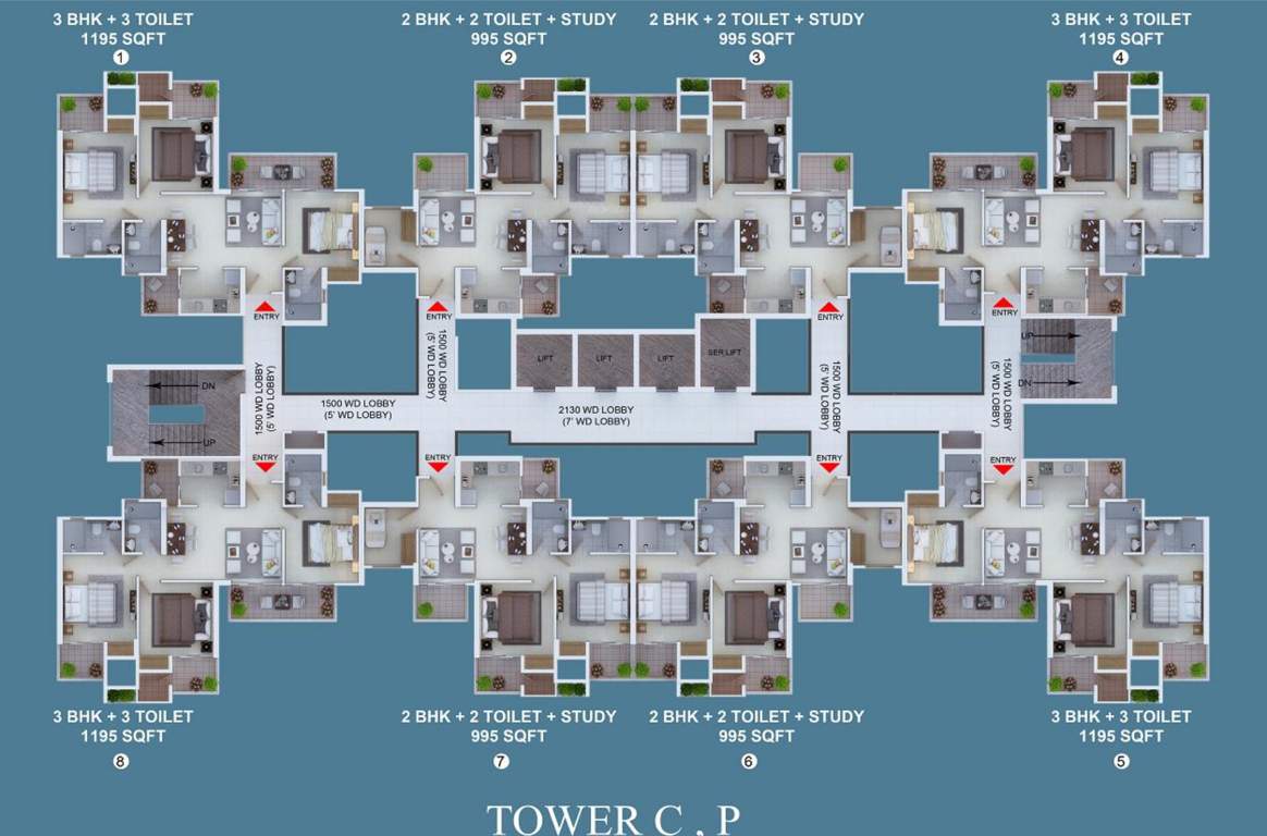  khel gaon Tower A Cluster Plan