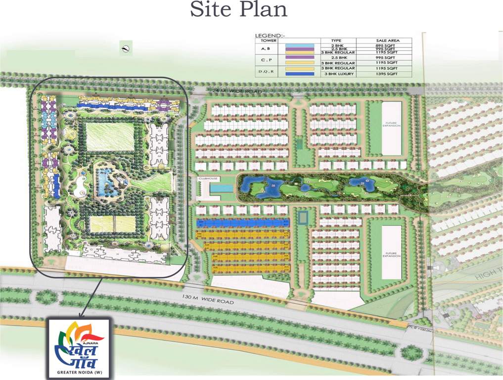  khel gaon Images for Master Plan of Ajnara Khel Gaon