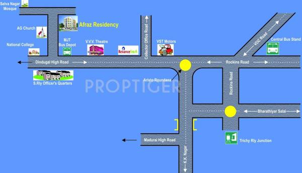 Location Plan afraz-realty residency Location Plan