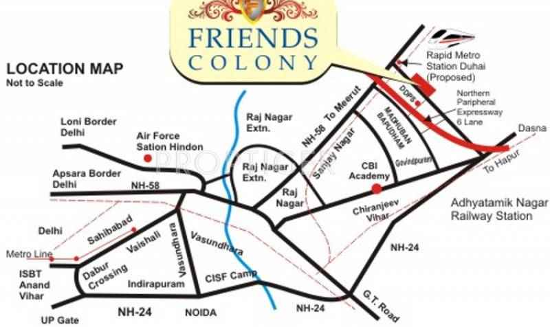 Images for Location Plan of Prestigious Friends Colony