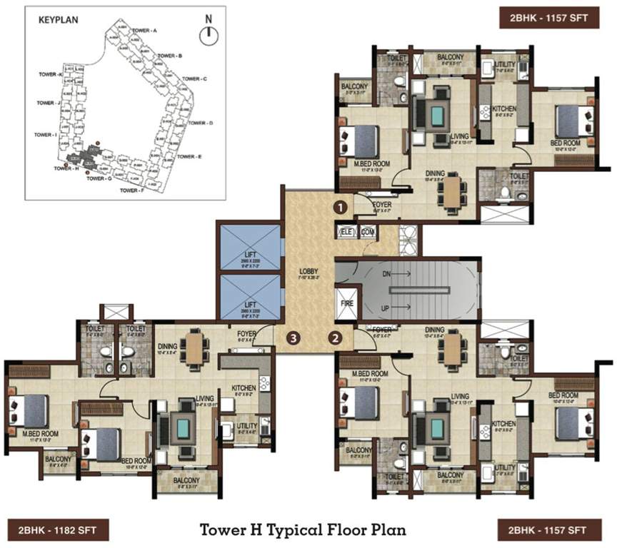 east crest Images for Cluster Plan of Salarpuria Sattva East Crest